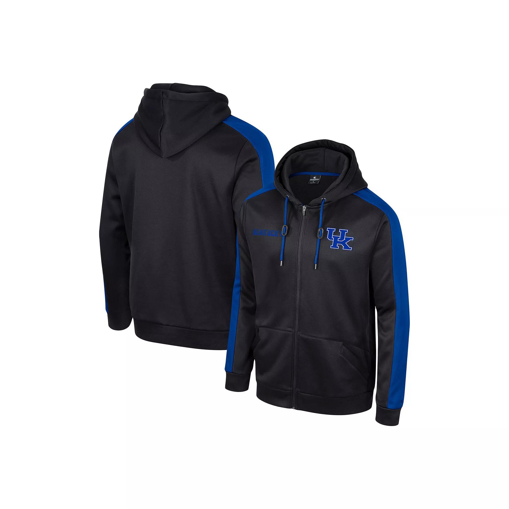 Men's Colosseum  Black Kentucky Wildcats Reese Full-Zip Hoodie, Size: Medium Product Image