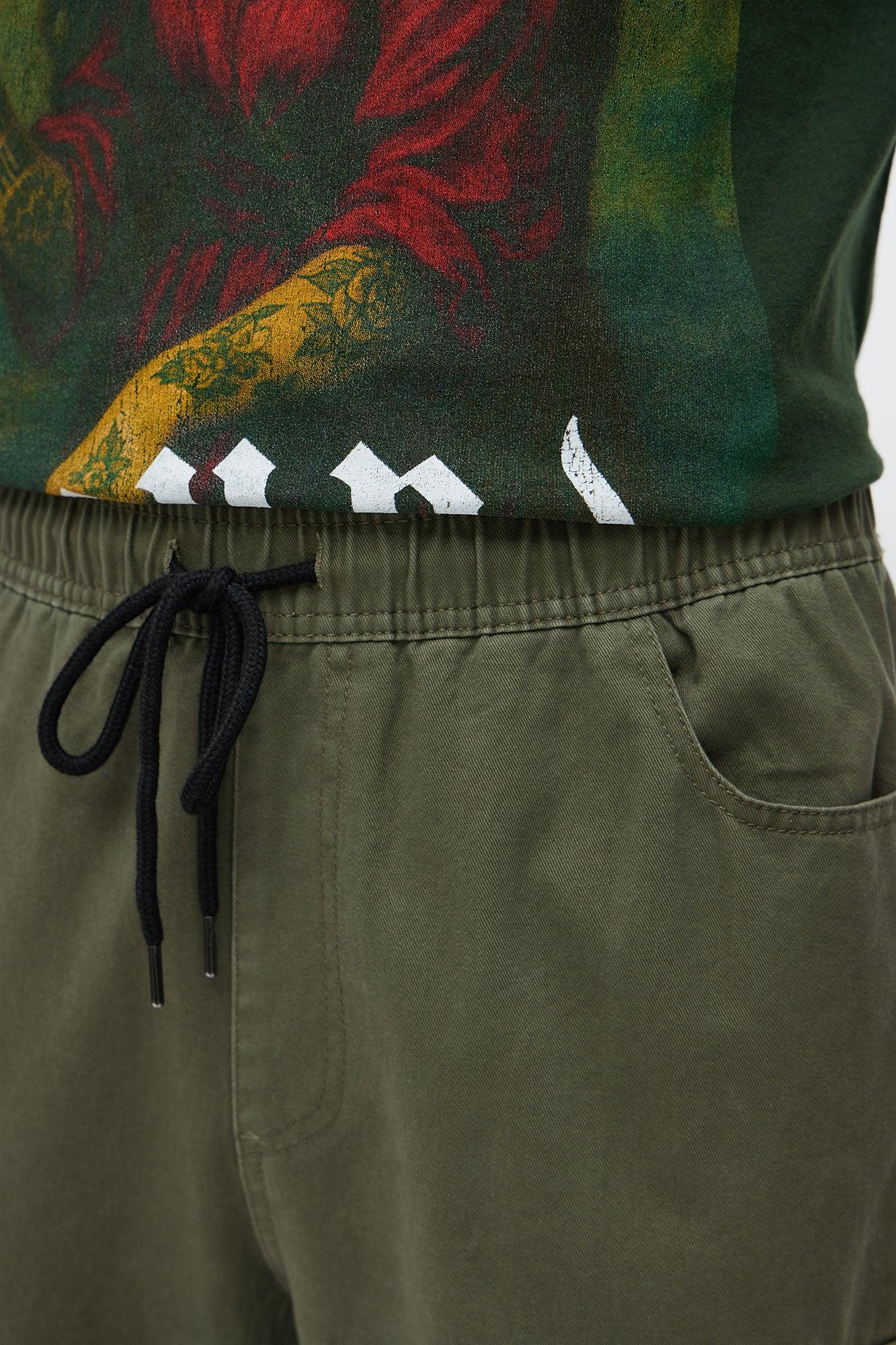 Straight Void Runner Cargo Pants - Olive Male Product Image