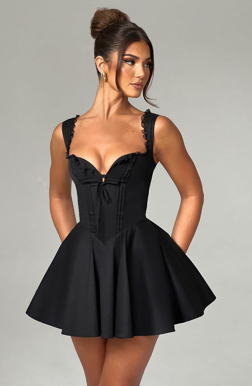 Antonella Mini Dress - Black Product Image