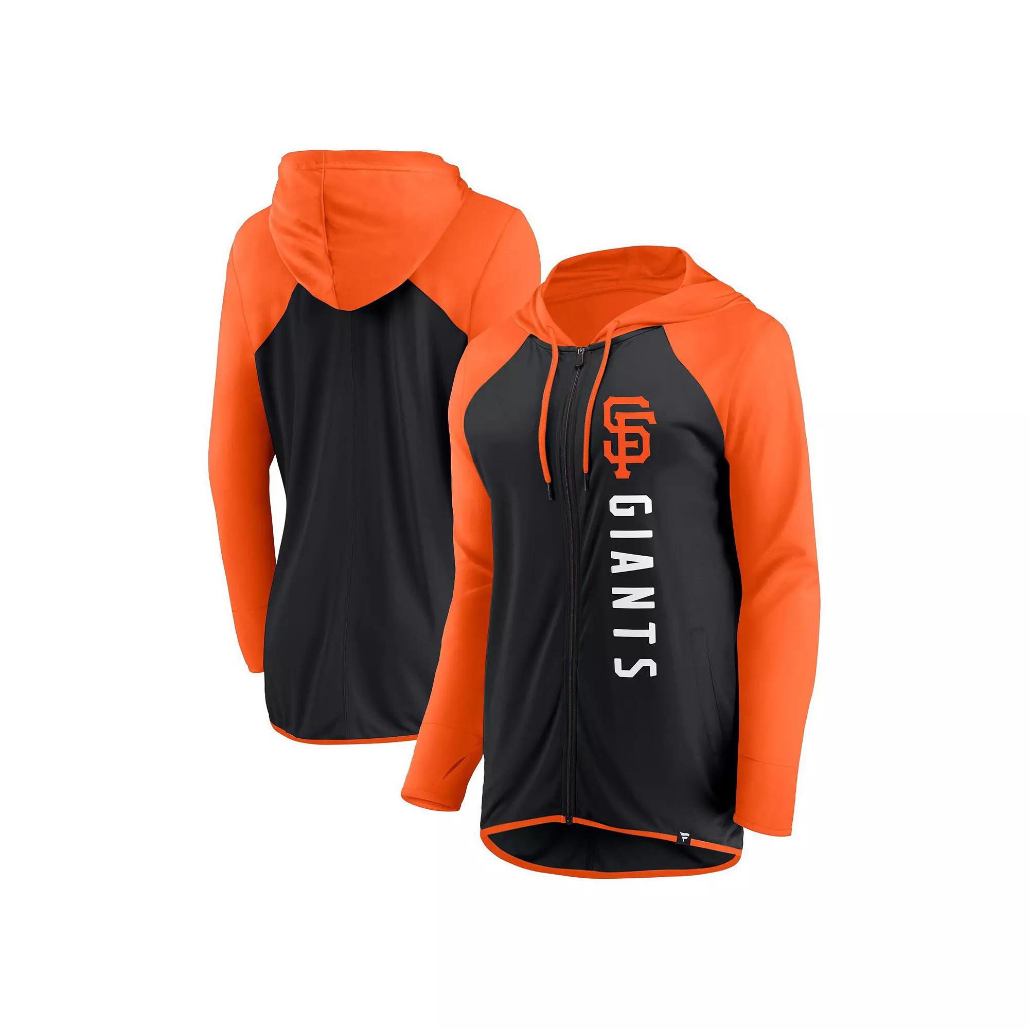 Women's Fanatics Branded Black/Orange San Francisco Giants Forever Fan Full-Zip Hoodie Jacket, Size: Small Product Image