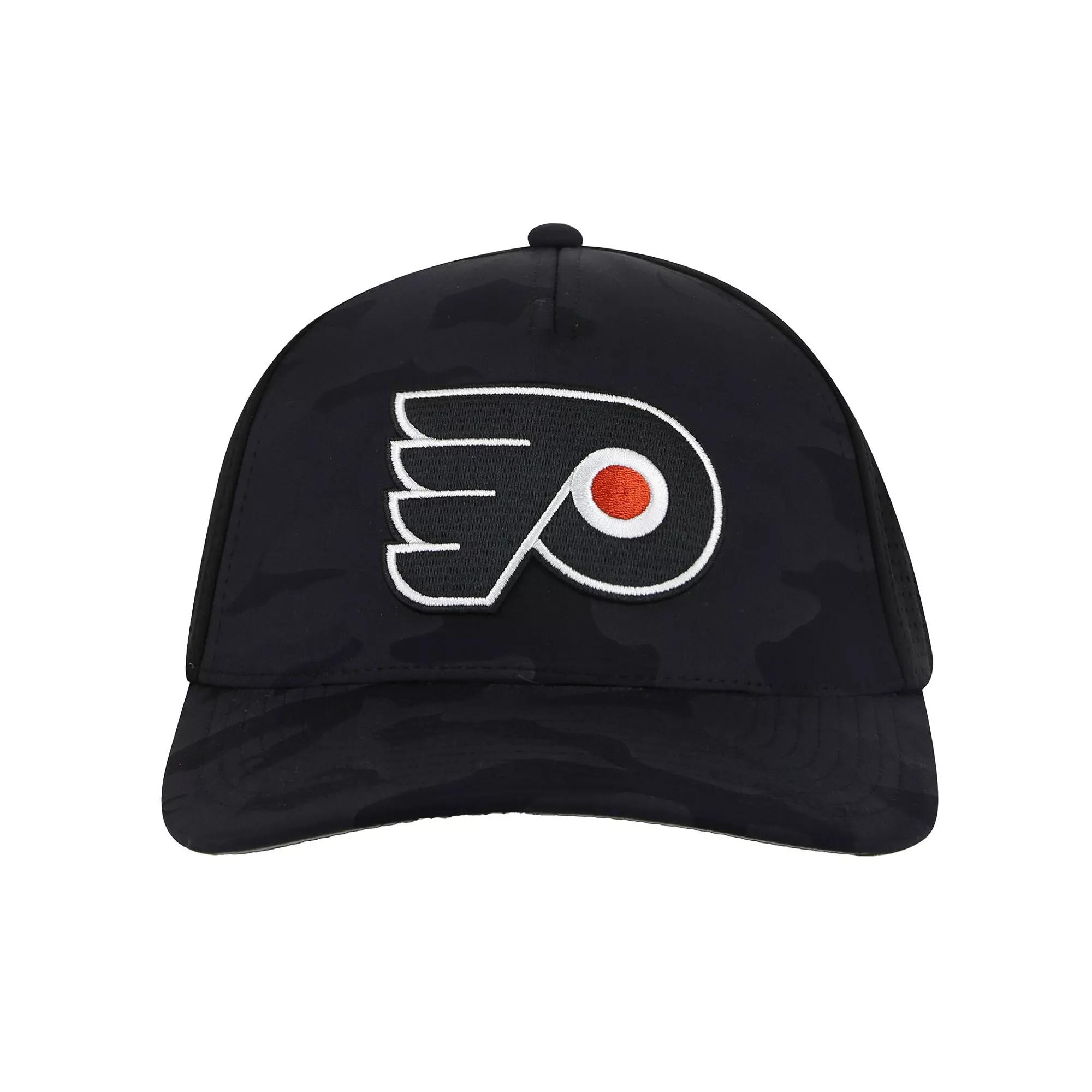 Men's American Needle Black Philadelphia Flyers Valin Camo Super Tech Vented Adjustable Hat, Fly Black Product Image
