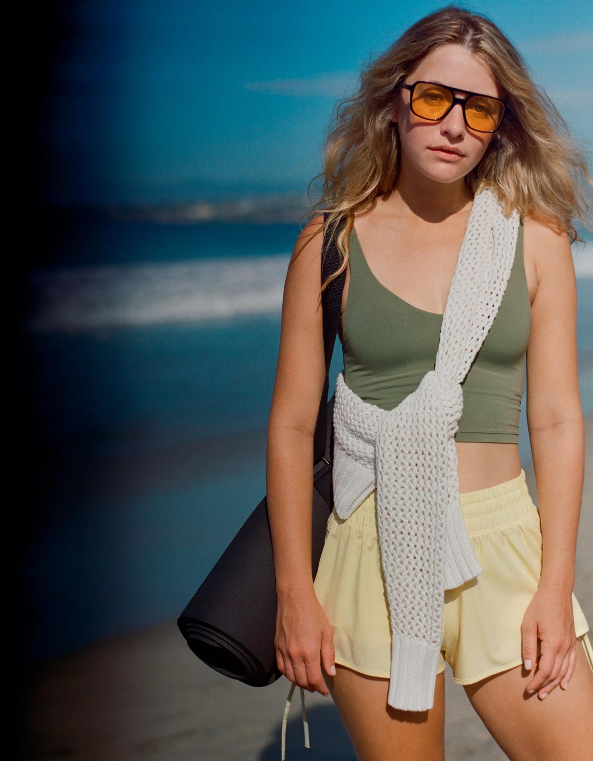 OFFLINE By Aerie Real Me Low Key Longline Sports Bra Product Image