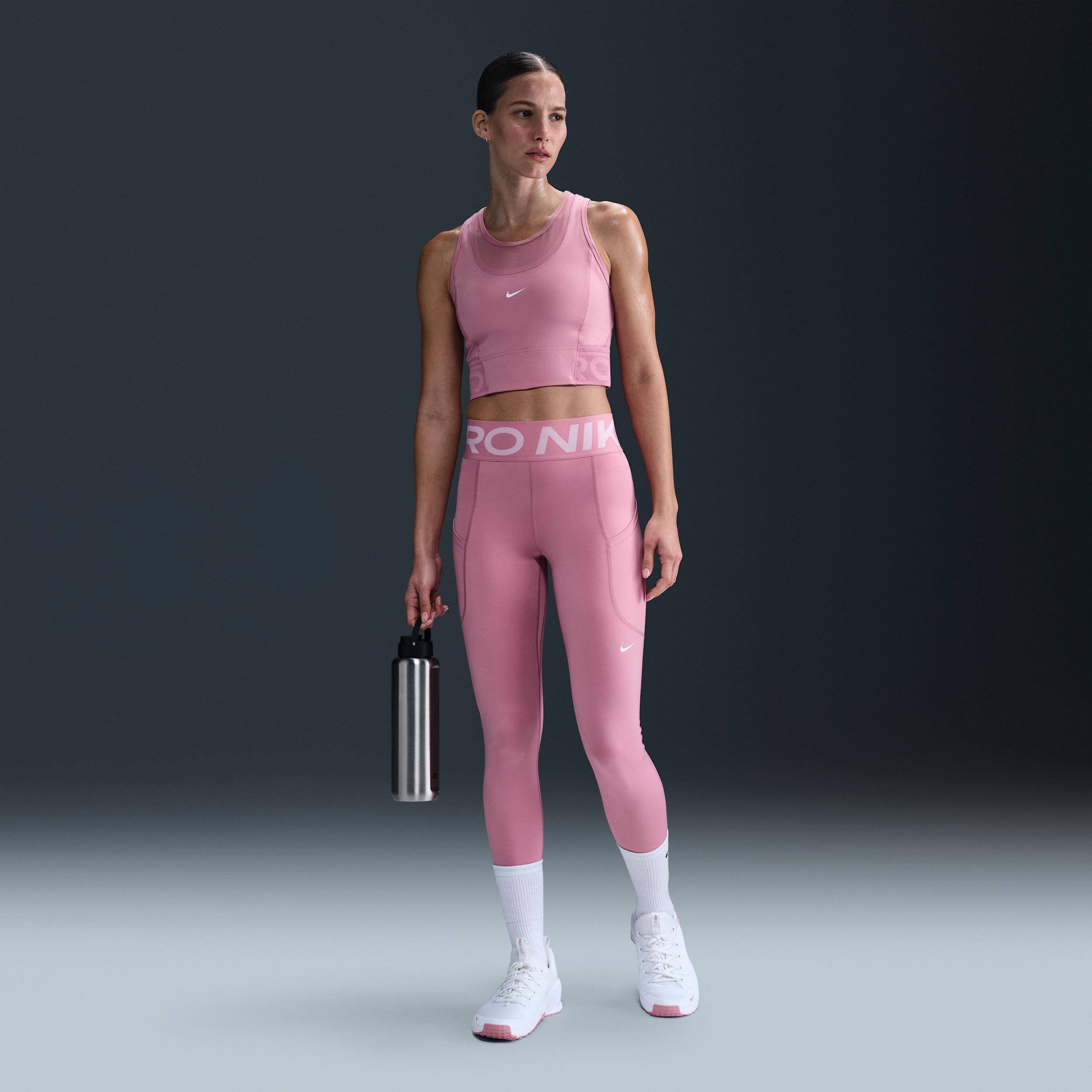 Womens Nike Pro Dri-FIT Cropped Tank Top | HJ1192-619 Product Image