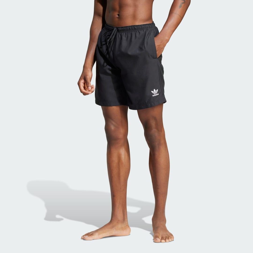 adidas Adicolor 8-Inch Swim Shorts Black S Mens Product Image