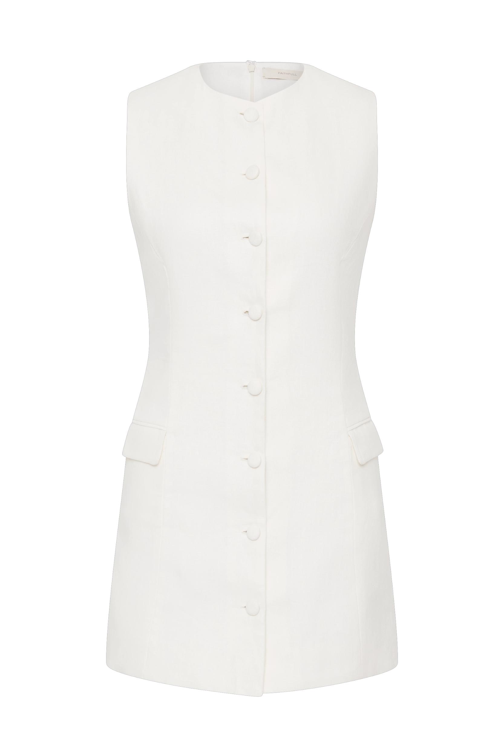 Jane Mini Dress White - Final Sale Product Image