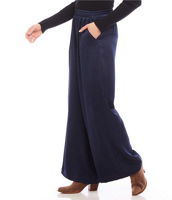 Karen Kane Satin High Rise Wide Leg Pant Product Image