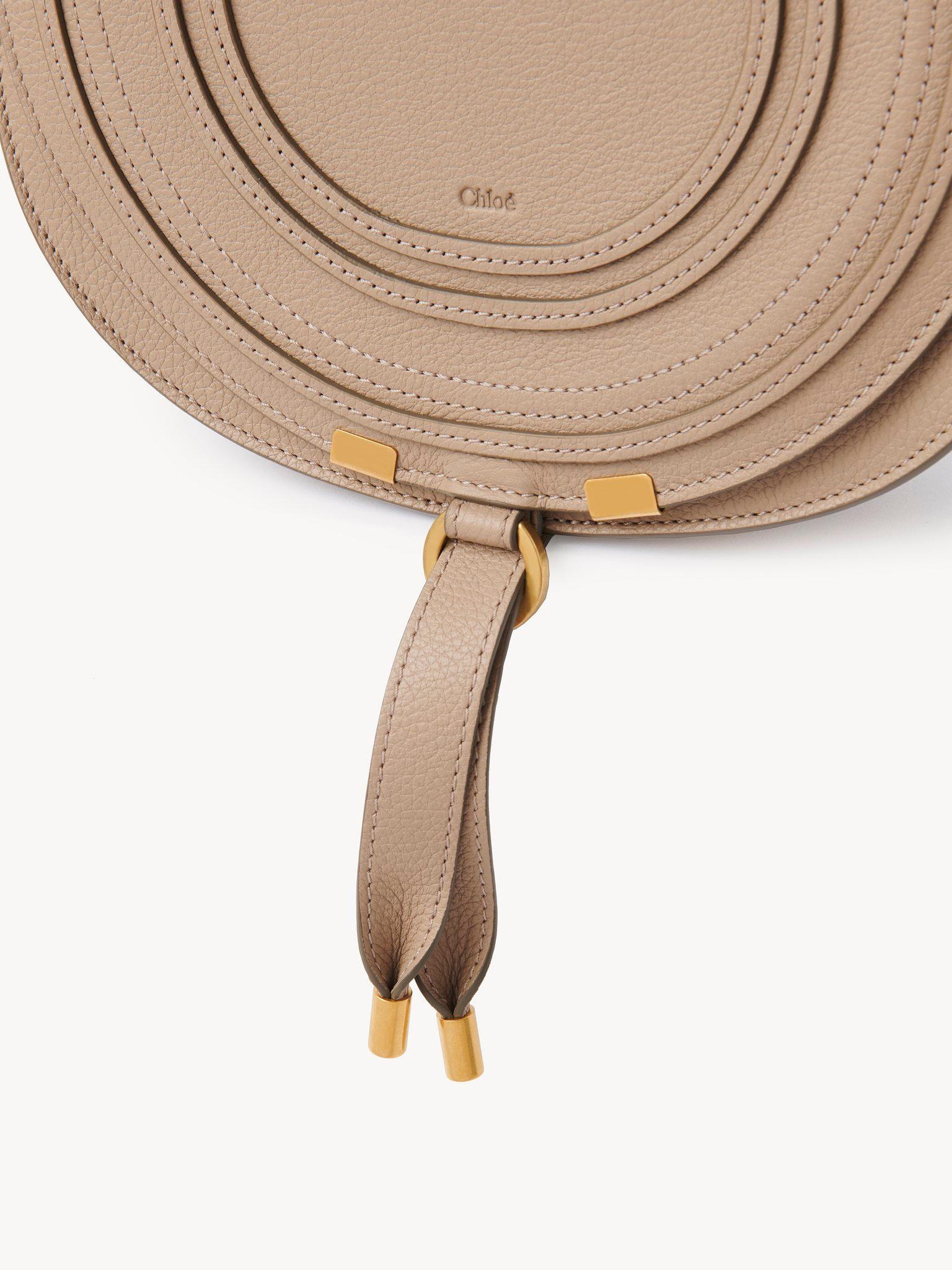 Marcie saddle bag in grained leather Product Image