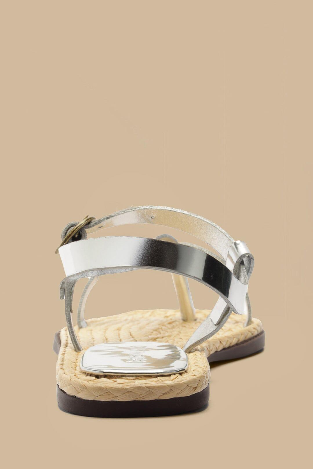 Silver Cross Strap Sandal Product Image