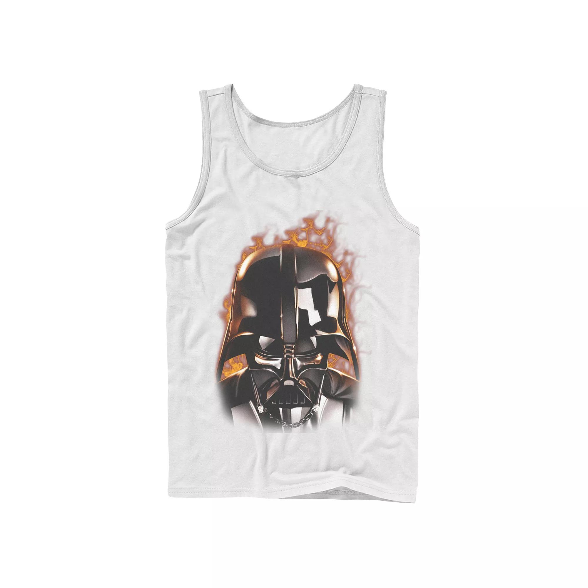 Men's Star Wars Darth Vader With Flames Tank Top,  Product Image