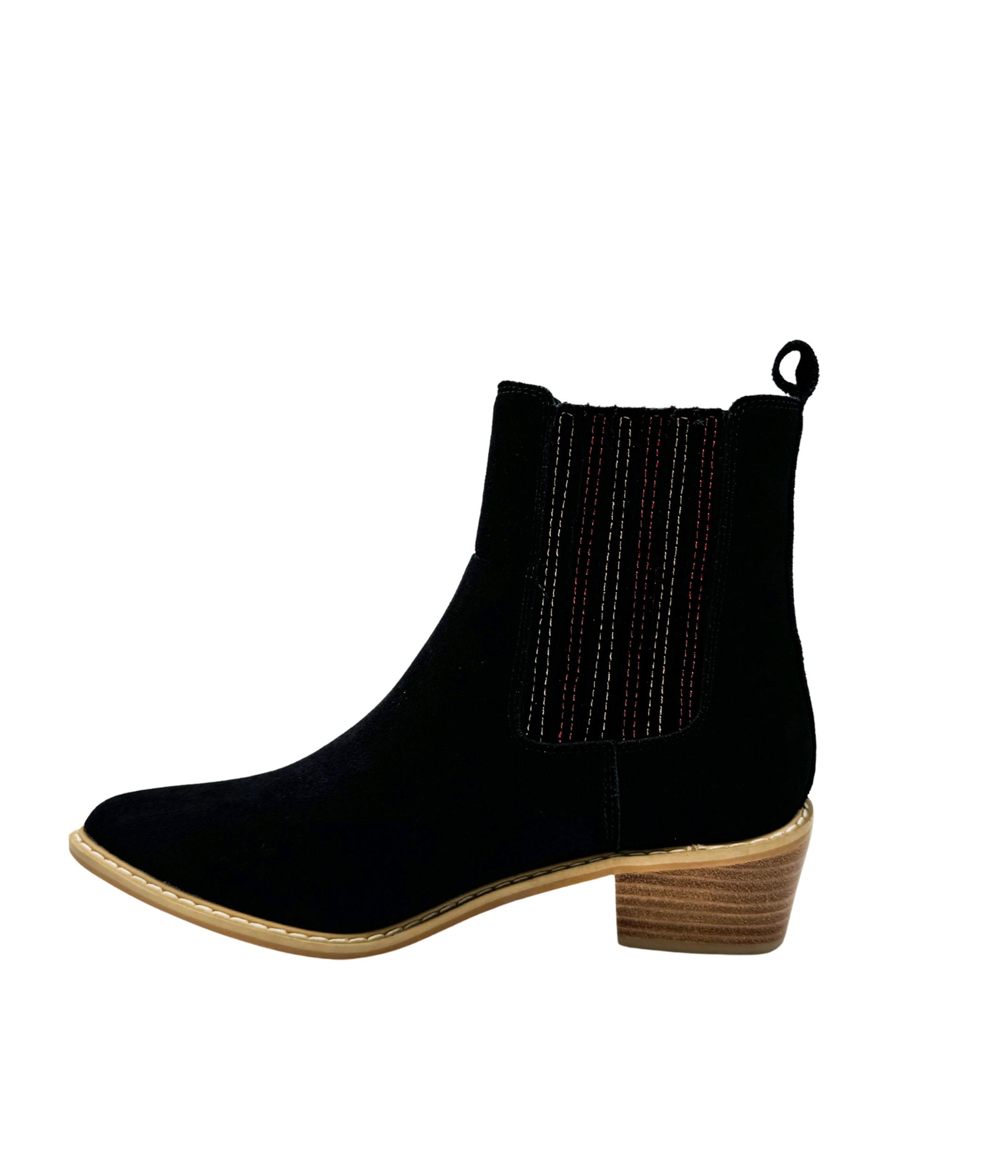 Leonor Suede Ankle Boot in Taupe (Online Exclusive) Product Image