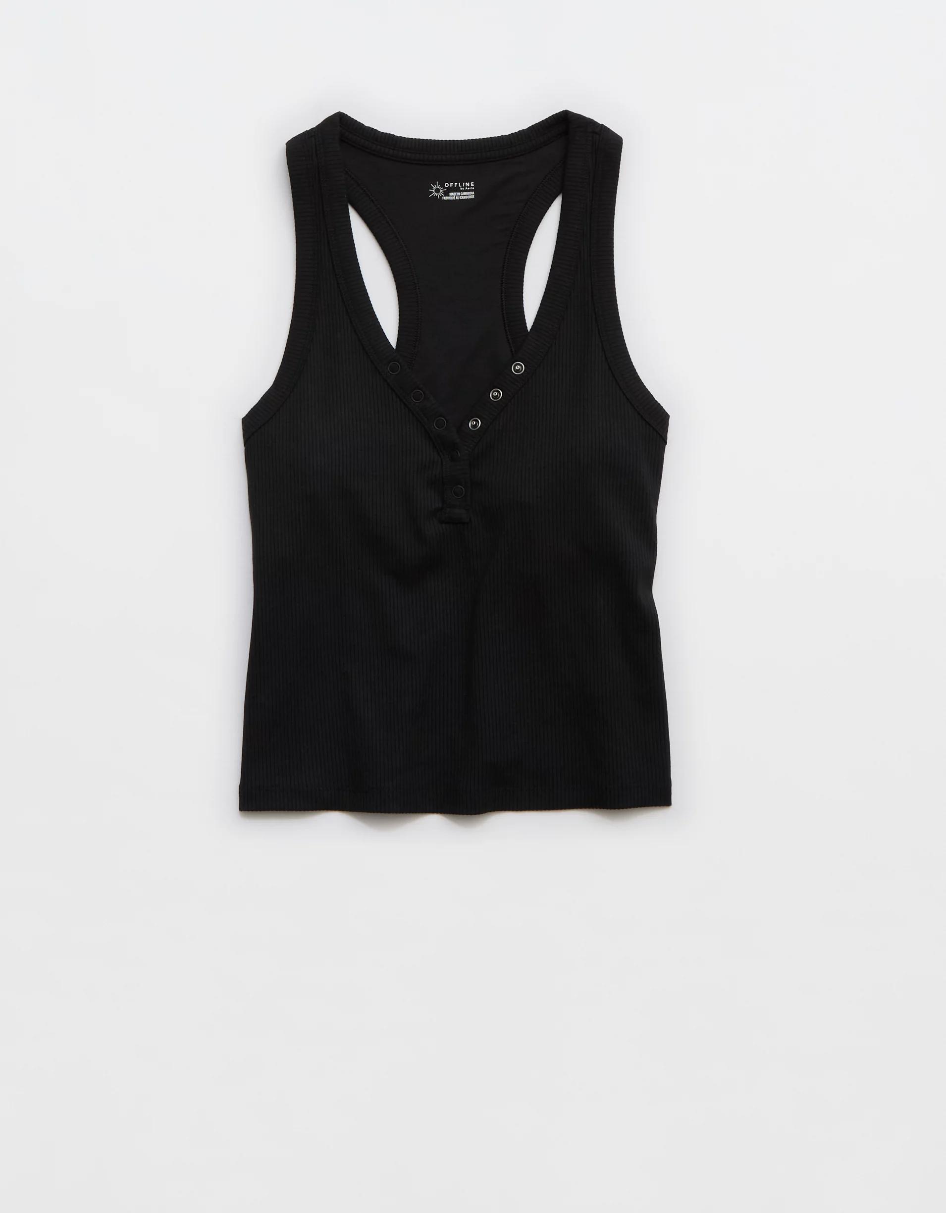 OFFLINE By Aerie Thumbs Up Heavyweight Henley Tank Top Product Image