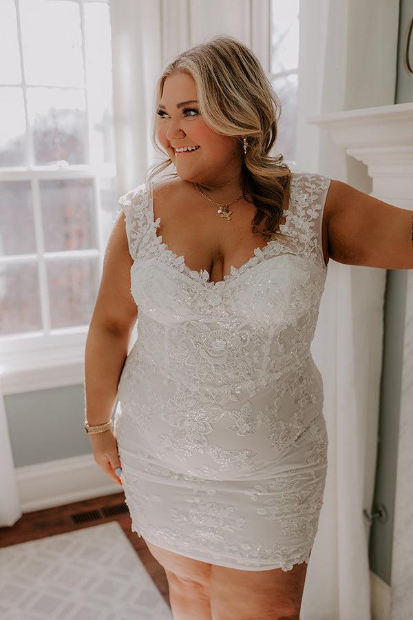 Cheerful Moment Embroidered Floral Mini Dress Curves Product Image