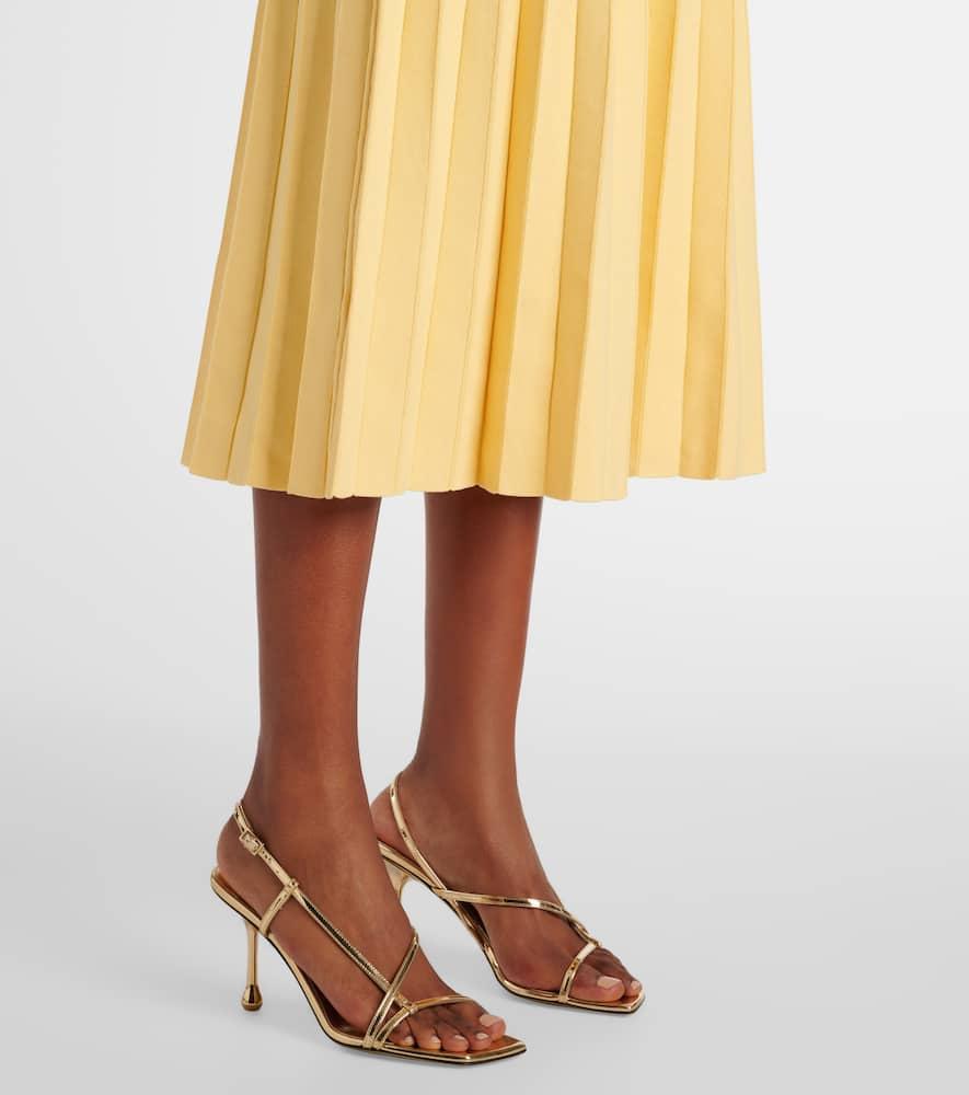 STAUD Yellow Ellison Midi Dress In Lmdp Lemon Drop Product Image