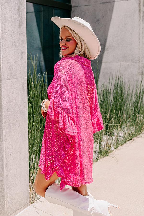 West Side Sparkle Sequin Tunic Top Product Image