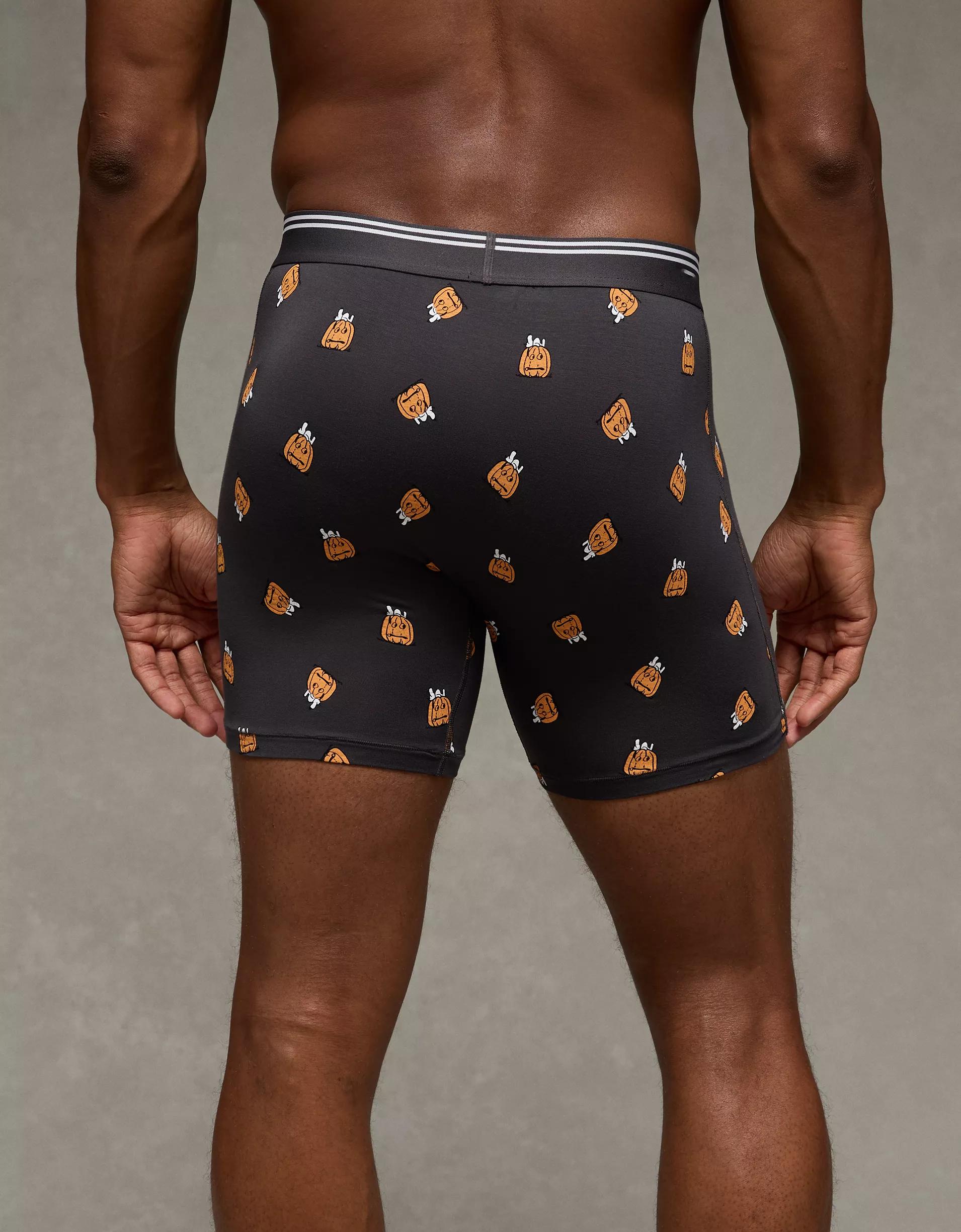 AEO Men's Snoopy Pumpkin 6" Ultra Soft Boxer Brief Product Image