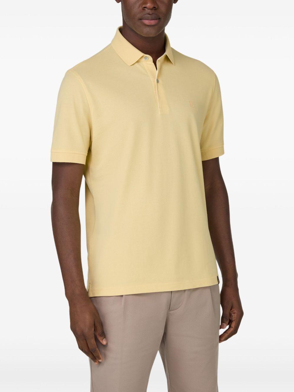 cotton piqué polo shirt Product Image