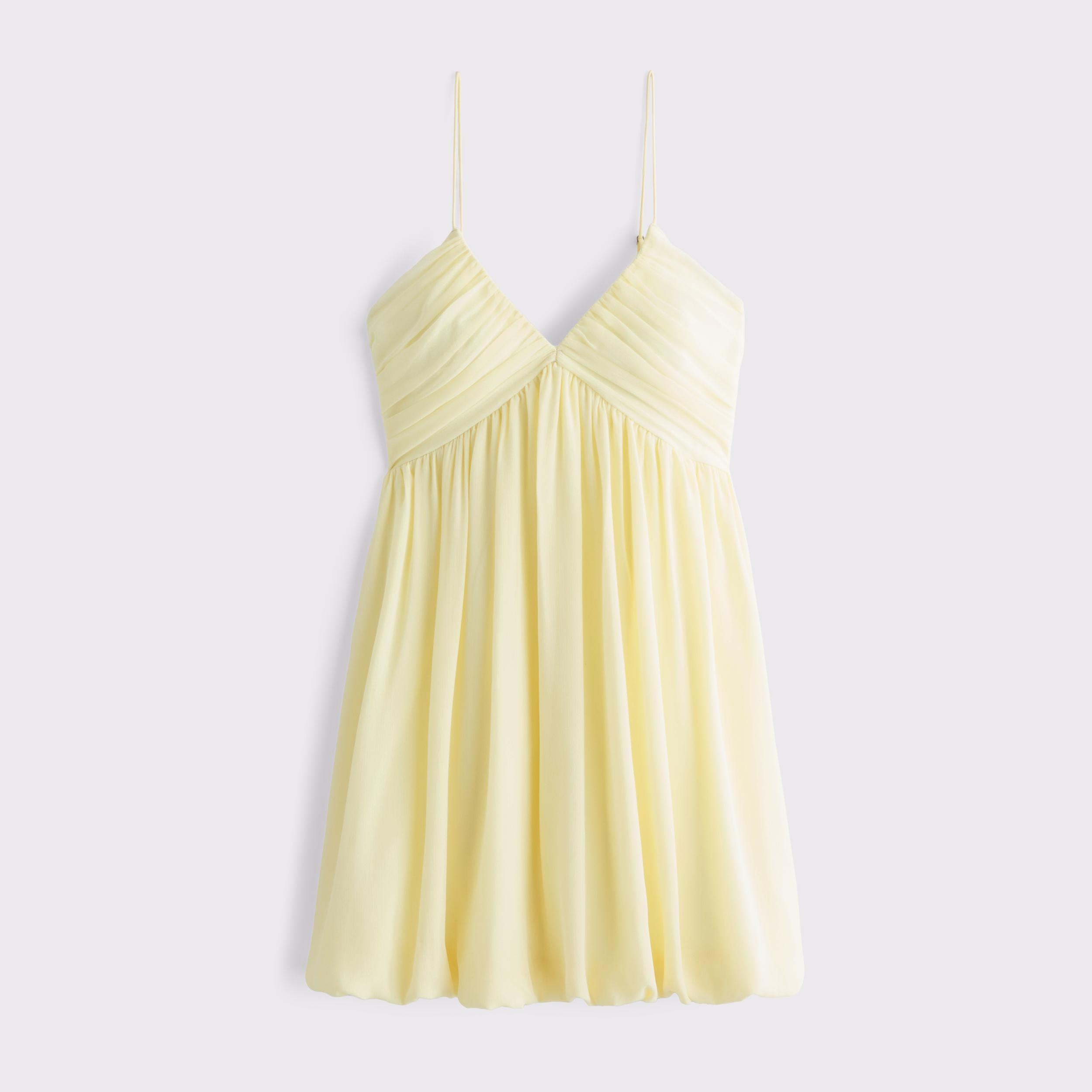 Sheer Bubble Hem Mini Dress Product Image