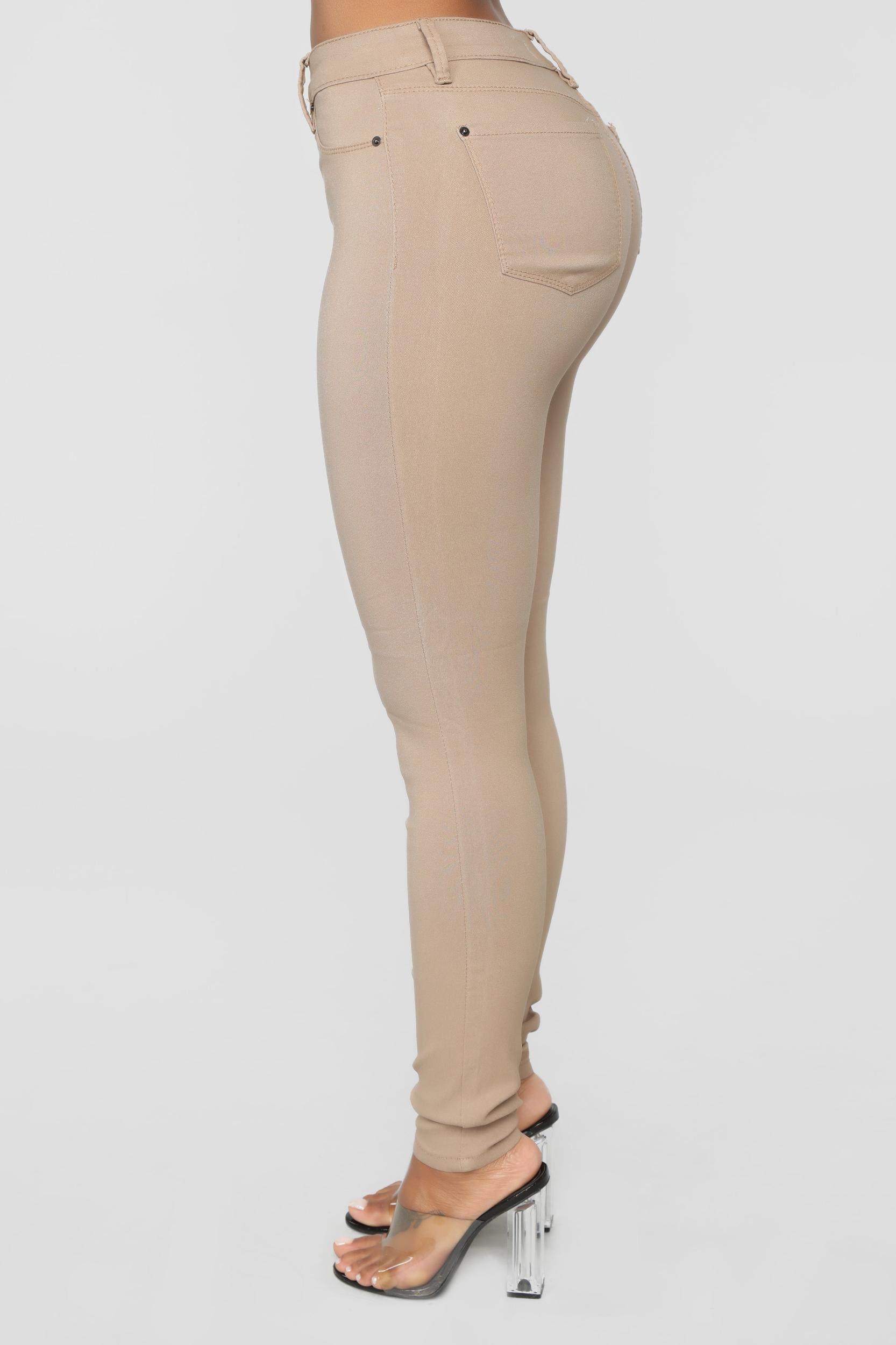 Hyperstretch Skinny Pants - Tan Product Image
