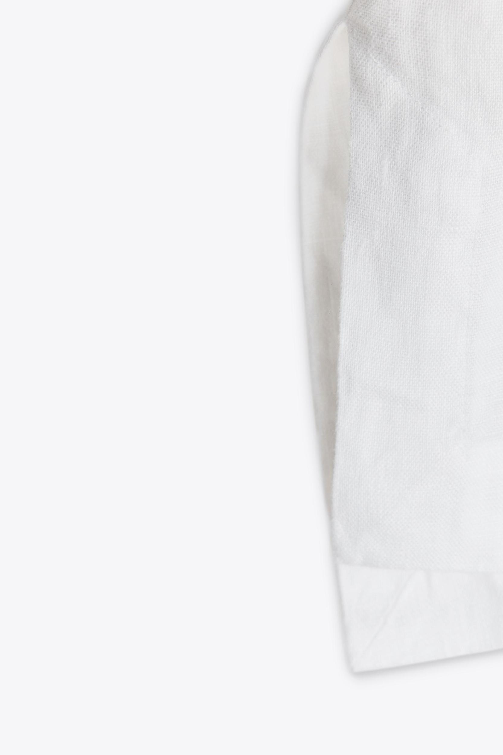 100% LINEN BLOUSE WITH POCKET ZW COLLECTION Product Image