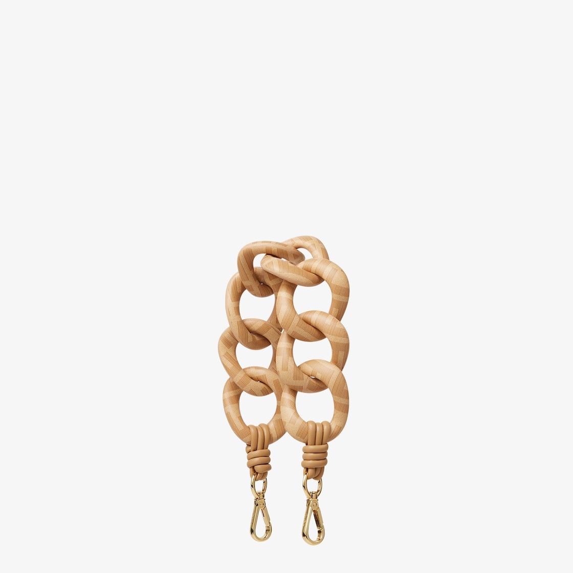 Mini Strap YouBeige FF nappa leather shoulder strap Product Image