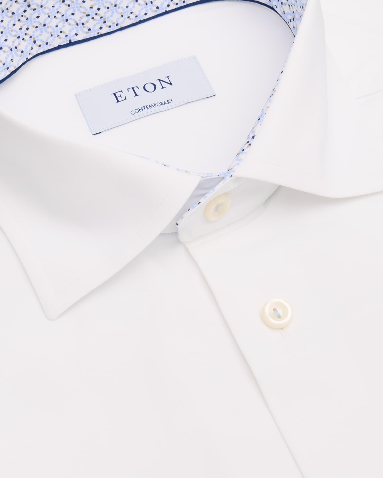 Men's Slim Fit Floral Detailed Four-Way Stretch Shirt Product Image