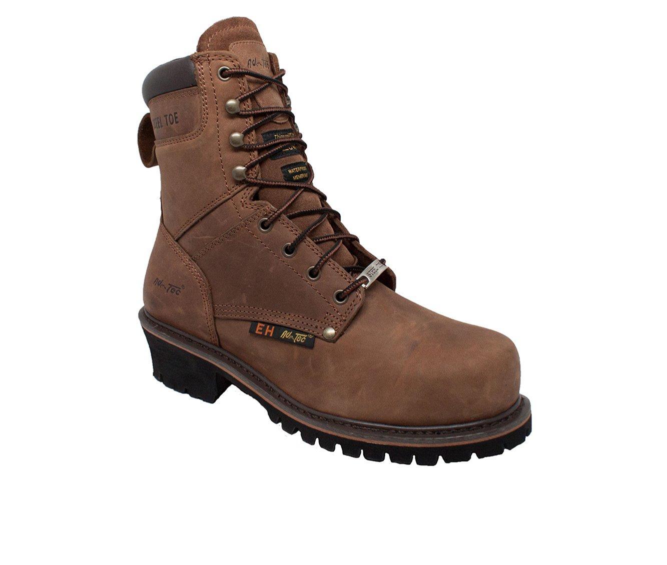 Men's AdTec 9" Steel Toe Super Logger Work Boots Product Image
