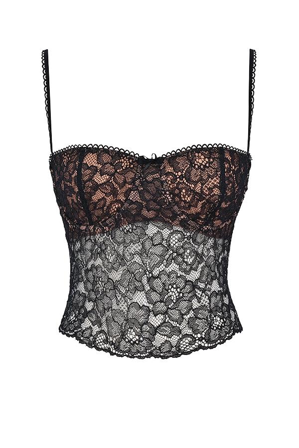 Jacinta  black lace cami top - sale Product Image