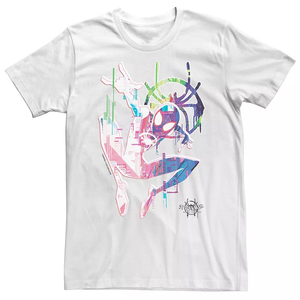Big & Tall Marvel Spiderverse Watercolor Spidey Pose Tee, Men's,  Product Image