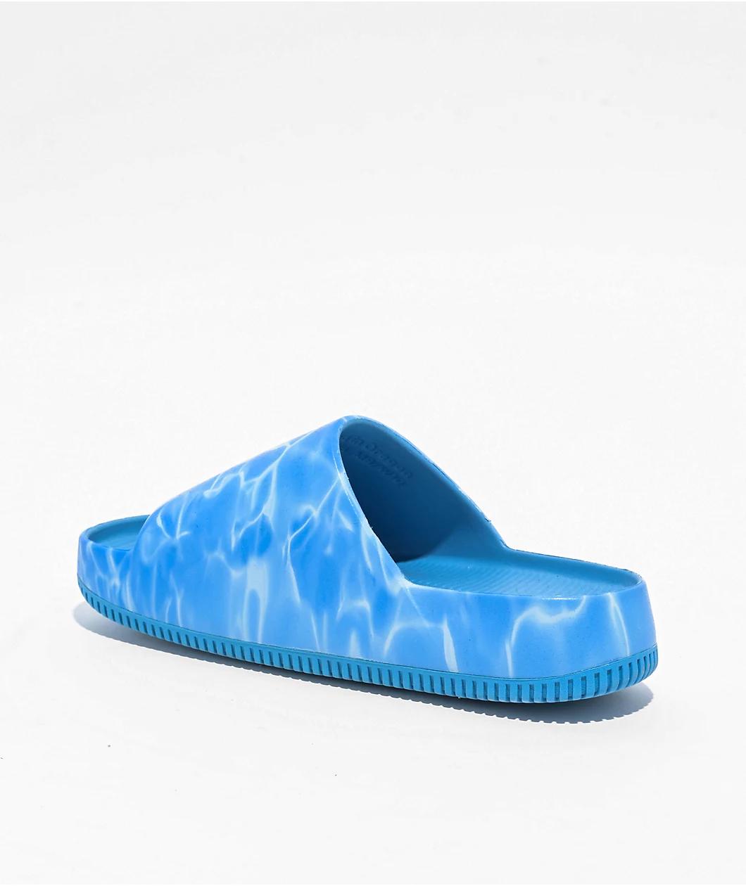 Nike Calm Coast & Signal Blue Slide Sandals Product Image