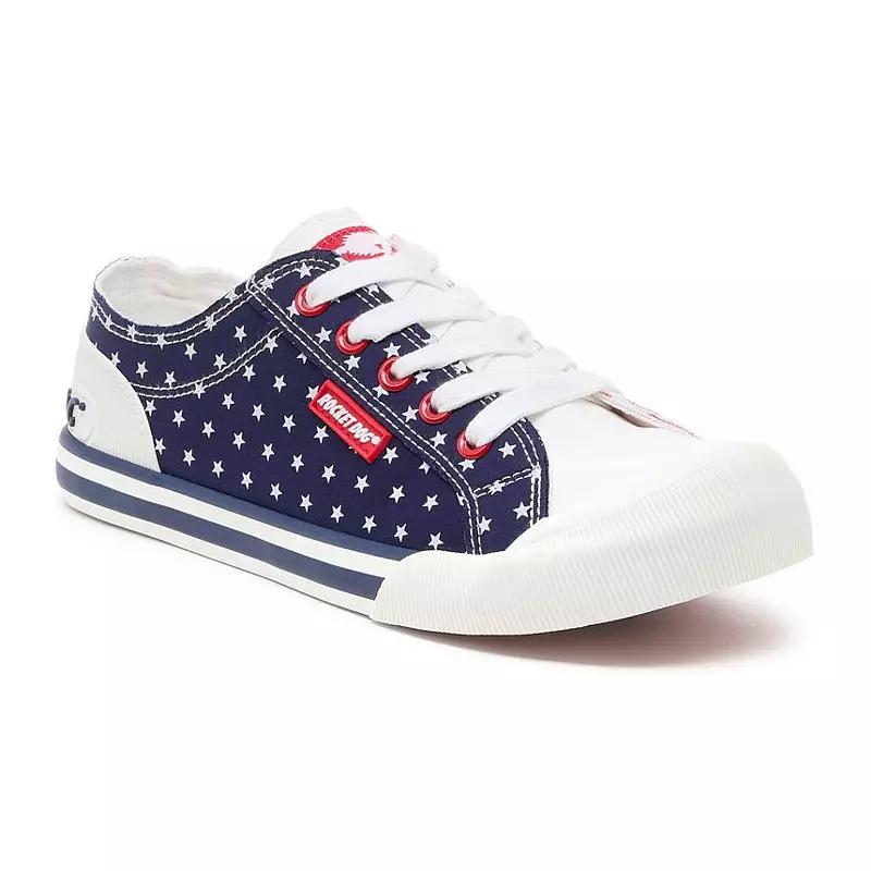 Rocket Dog Jazzin Womens Sneakers Red Blue Product Image