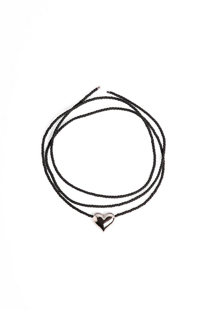 Wrap Around Chubby Heart Necklace Product Image