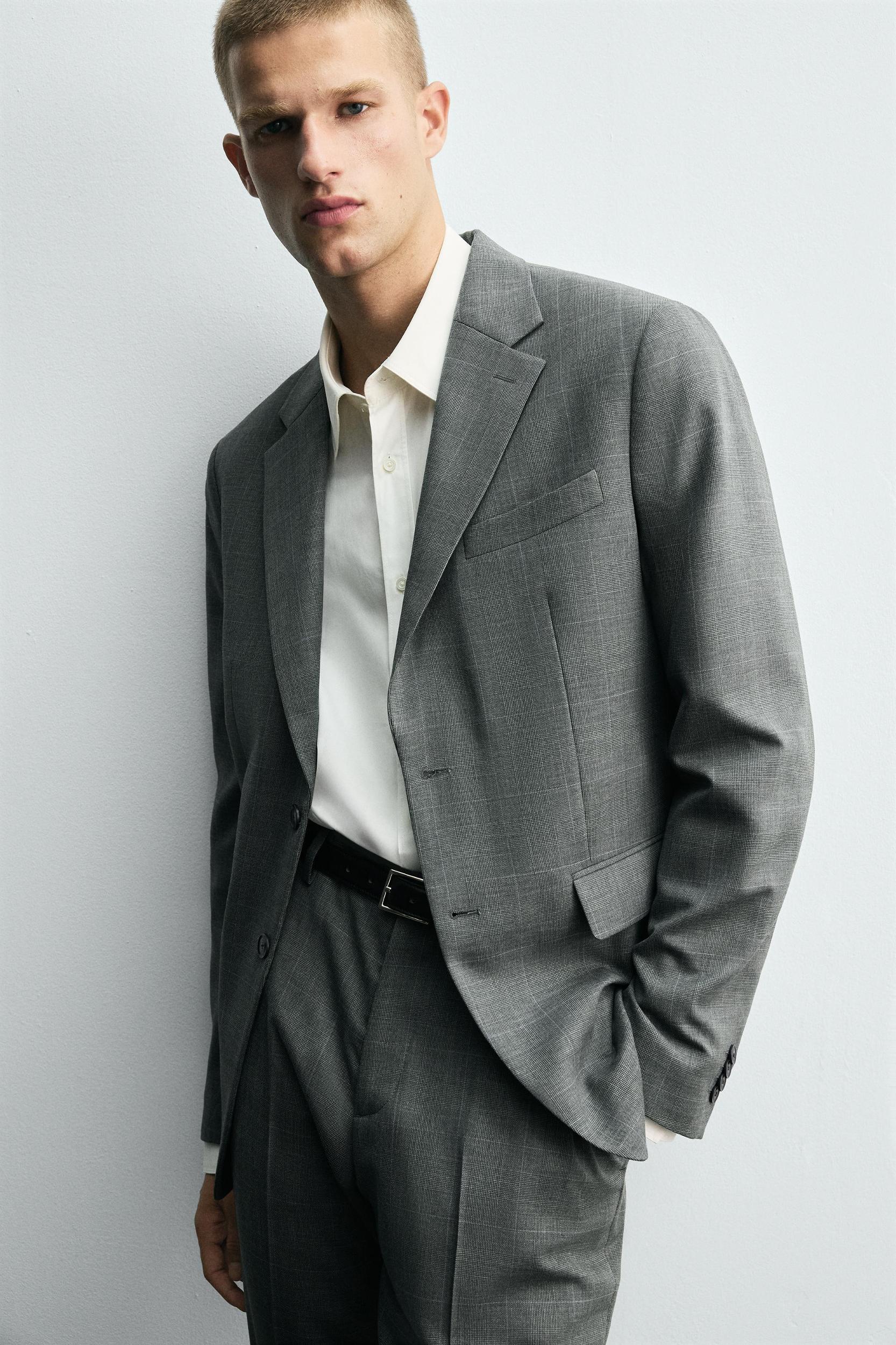 PLAID SUIT BLAZER Product Image