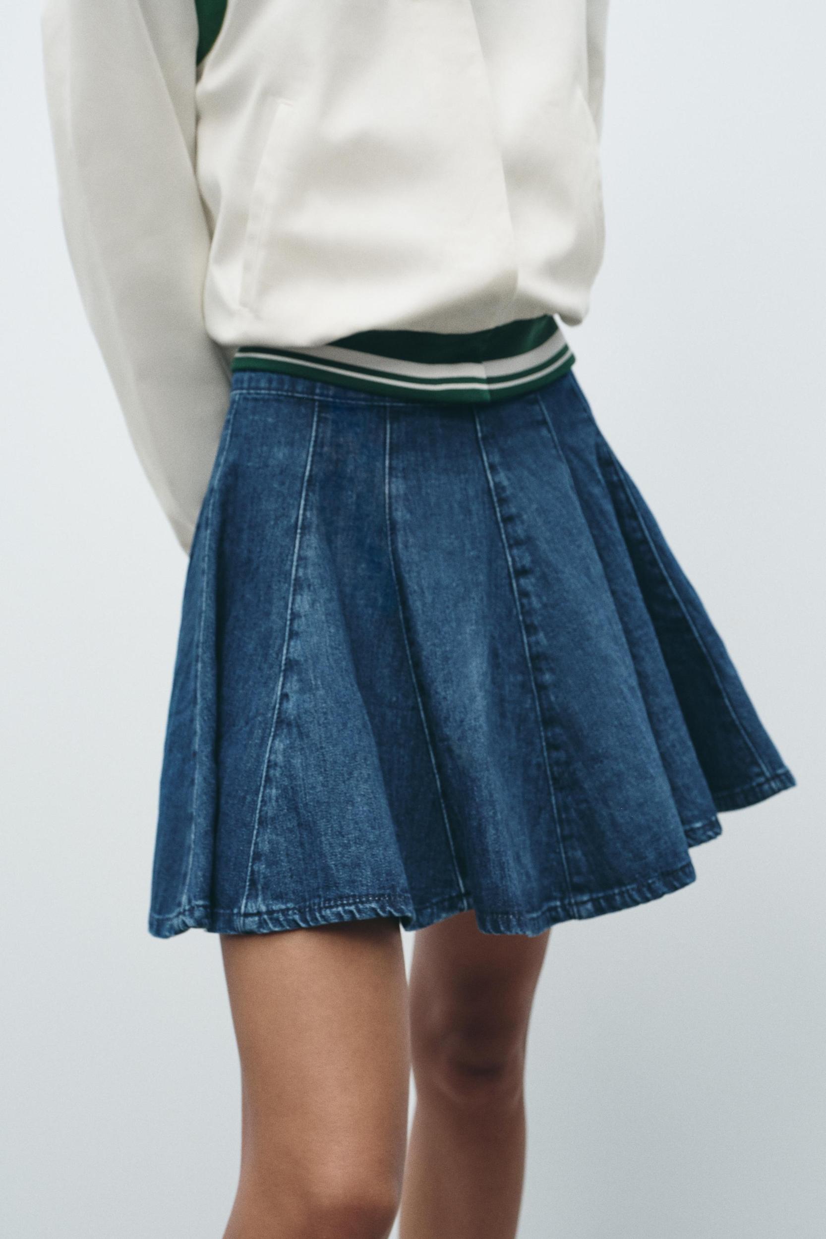 TRF DENIM MINI SKIRT Product Image