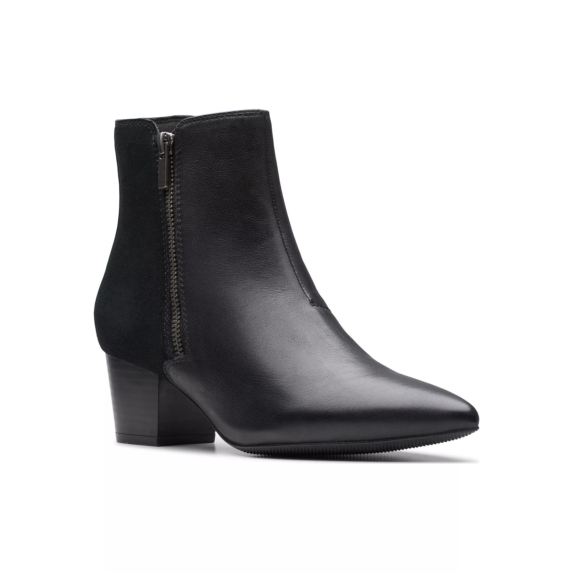 Clarks® Ellanie Vibe Women's Leather Ankle Boots,  Product Image