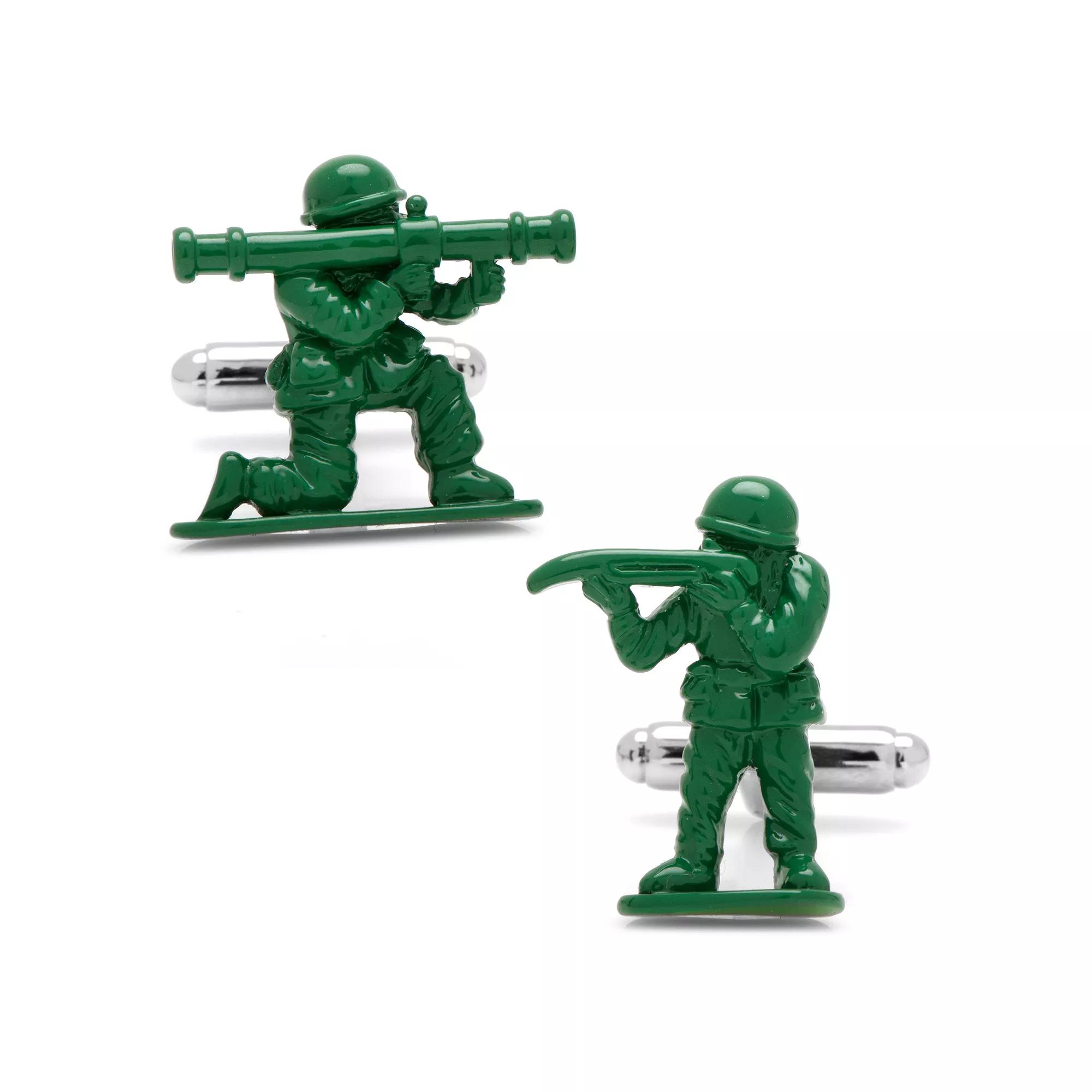 Men's Cuff Links, Inc. Army Men Cuff Links, Green Product Image