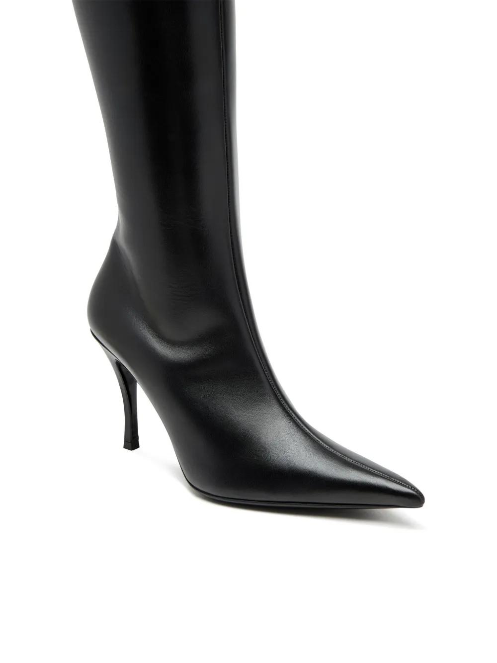 D-Venus logo-plaque leather boots Product Image