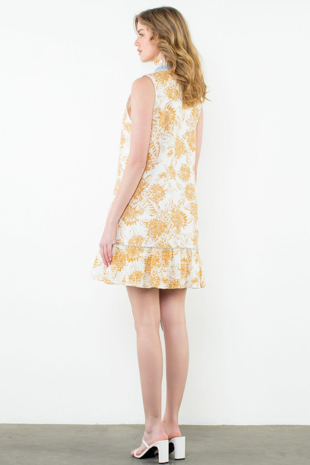 Sleeveless Floral Print Mini Dress Product Image