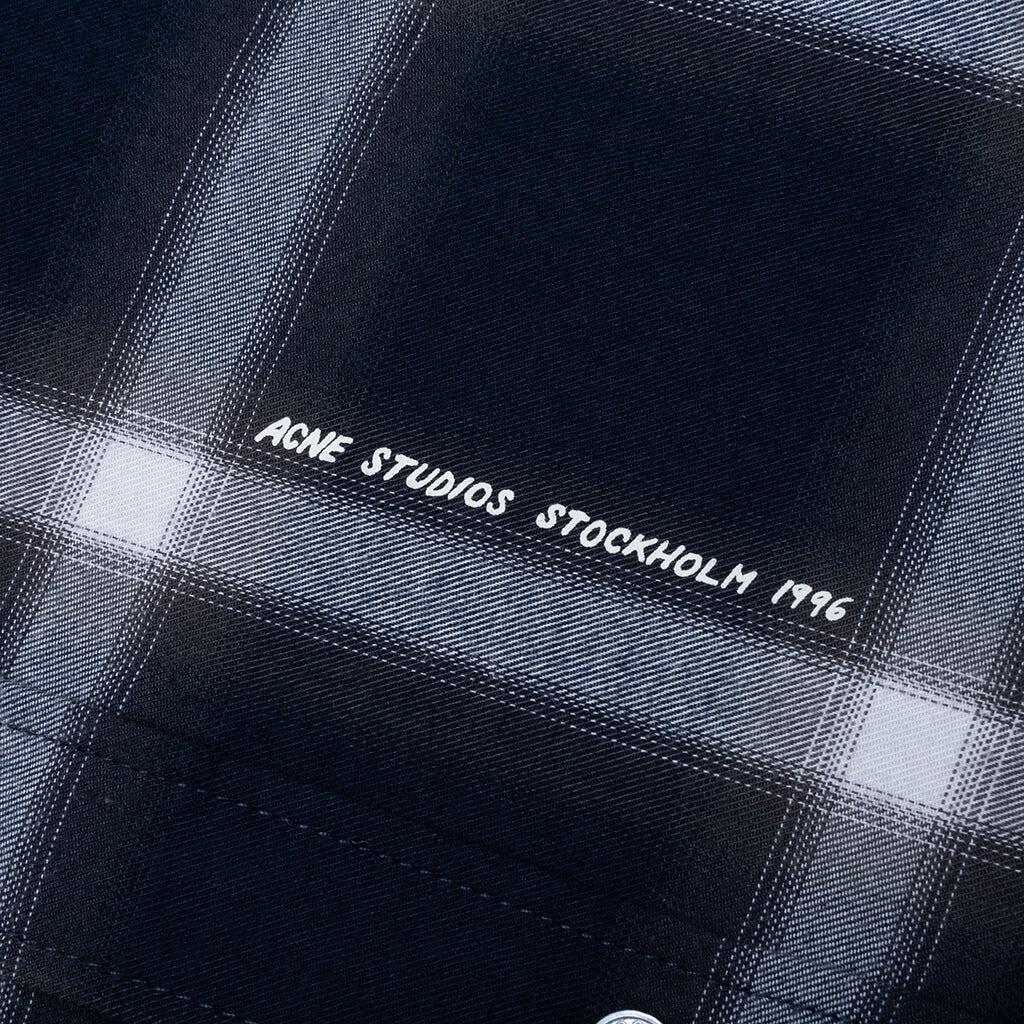 Check Button-up Shirt - Navy/Multi Male Product Image