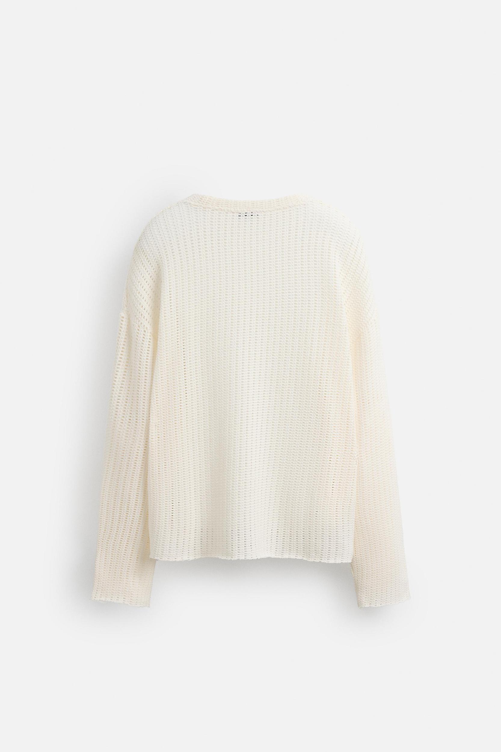 TEXTURED TEXT SWEATSHIRT Product Image