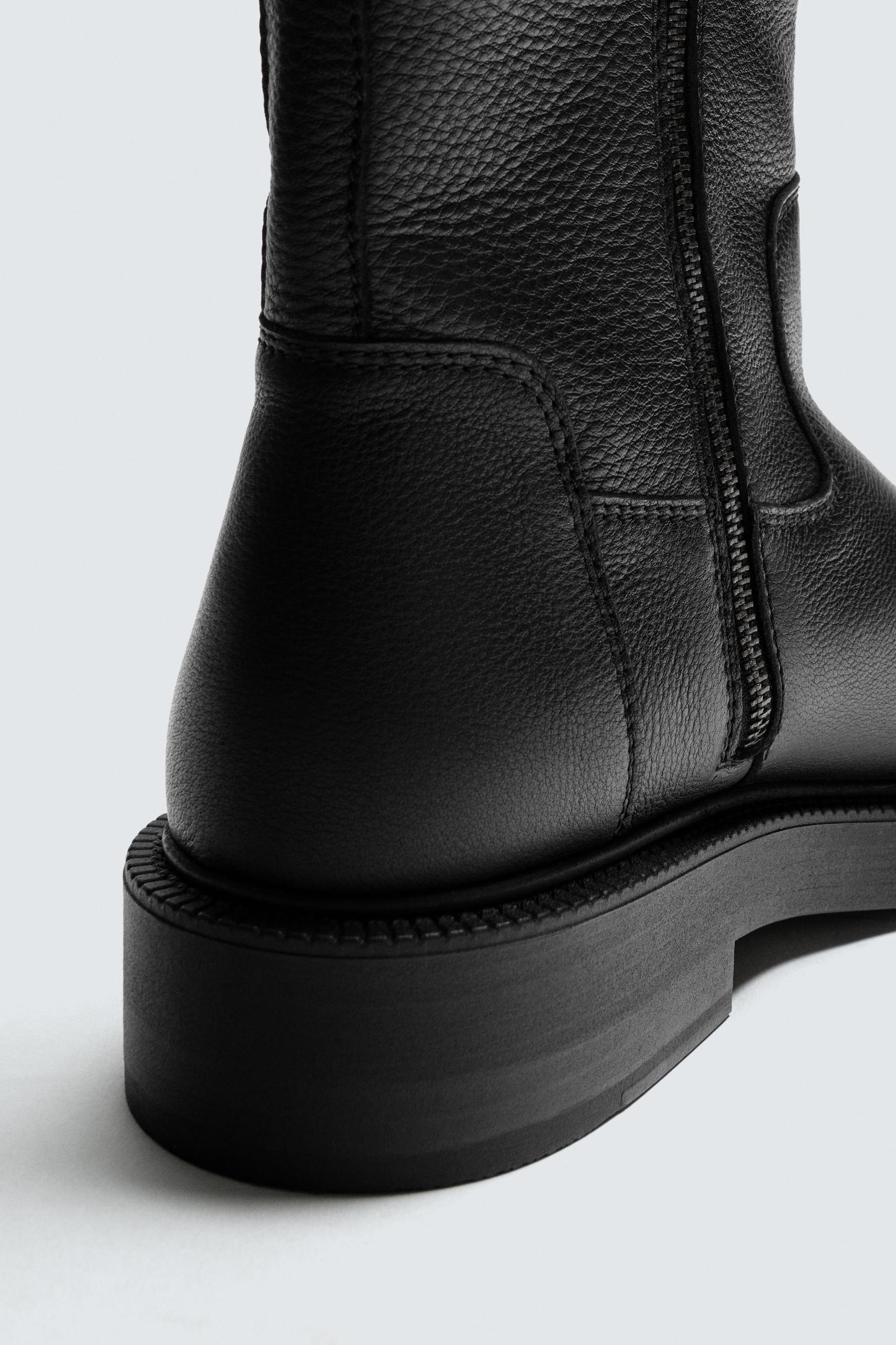 LIMITED EDITION THICK SOLE LEATHER BOOTS Product Image
