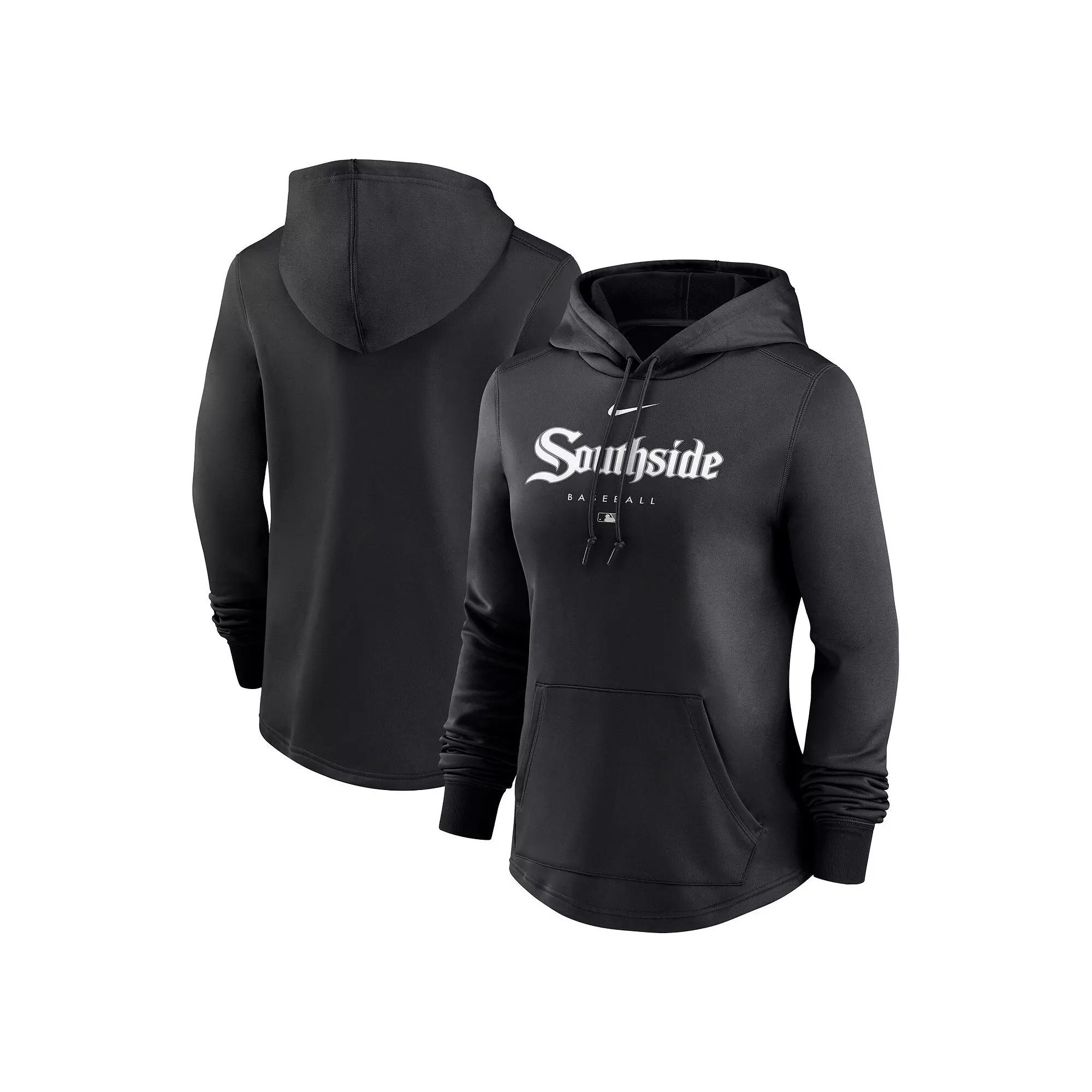 Women's Nike  Black Chicago White Sox City Connect Pregame Performance Pullover Hoodie, Size: XS Product Image