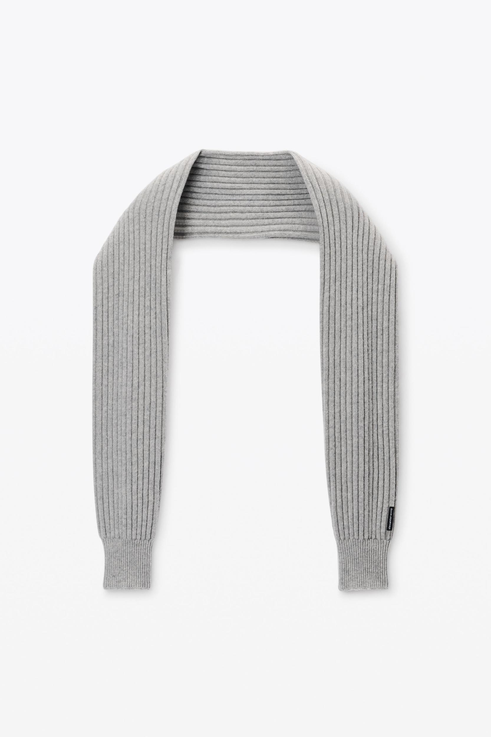 Hybrid Ribbed Scarf With Sleeves Product Image