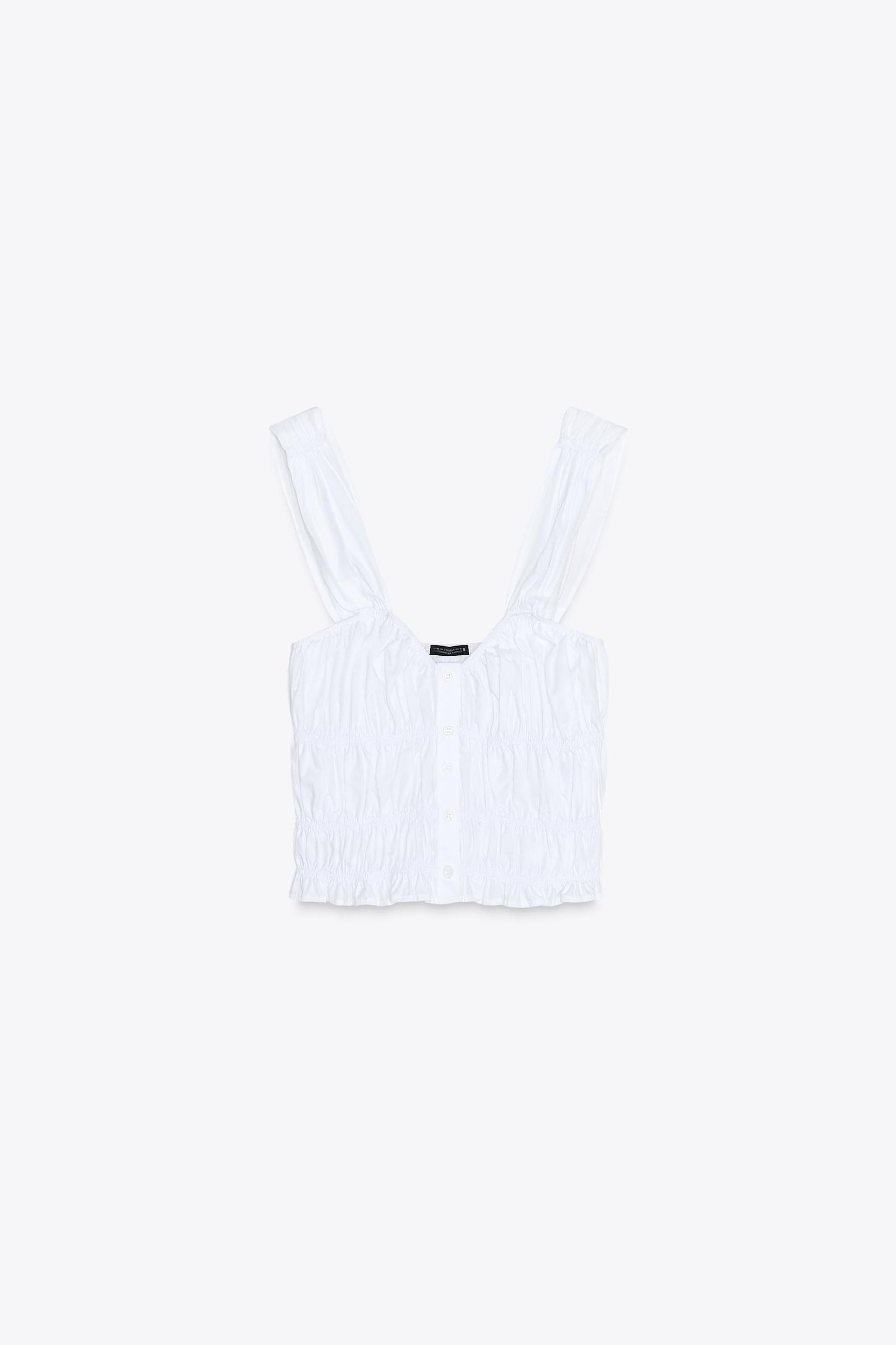 RUCHED CROP TOP Product Image