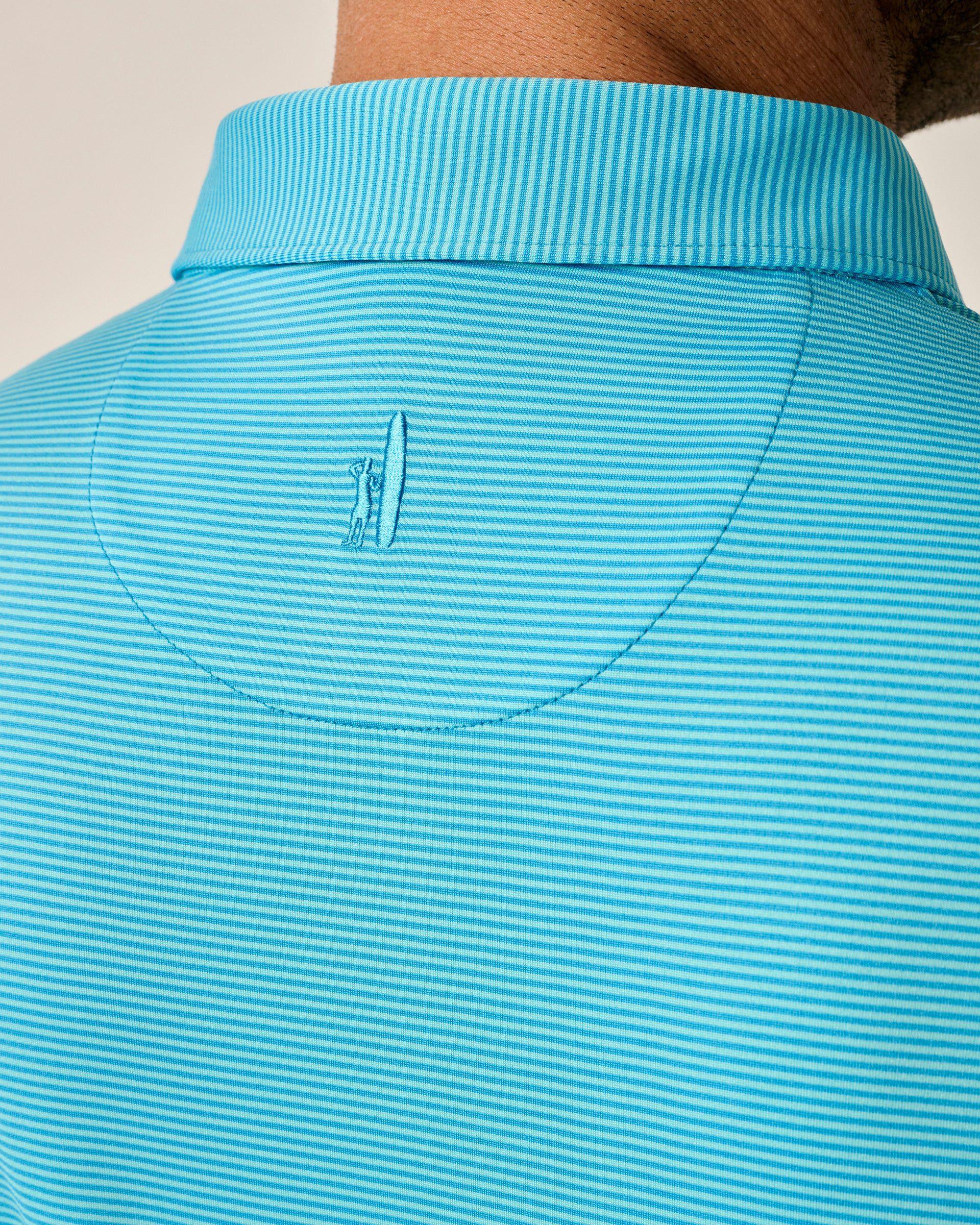 PerryGolf Performance Jersey Polo - Lyndonn Stripe Product Image