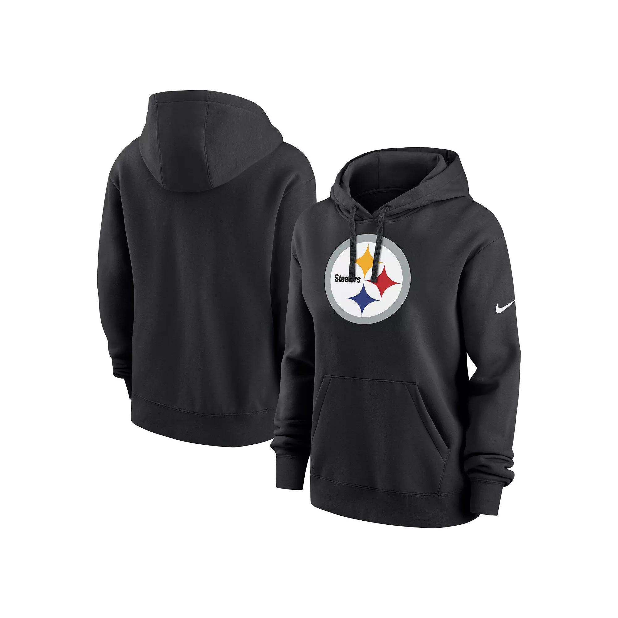 Women's Nike Black Pittsburgh Steelers Club Fleece Pullover Hoodie,  Product Image