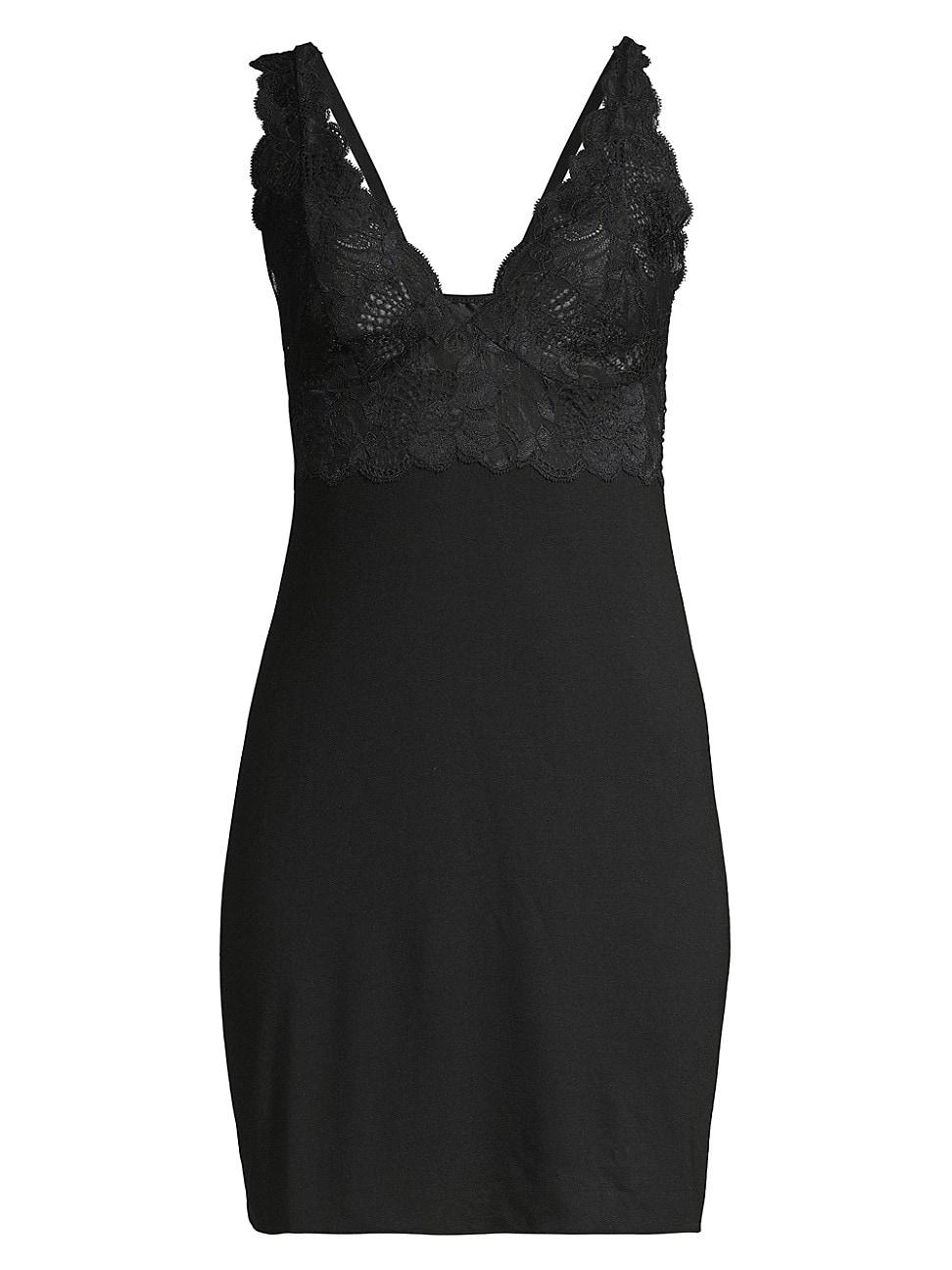 Womens Zen Floral Lace Chemise Product Image