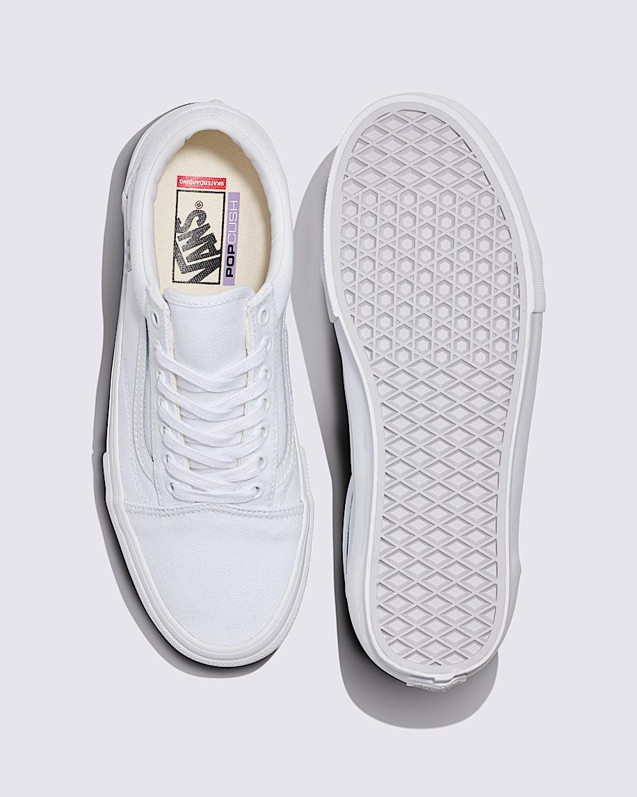 Skate Old Skool Shoe in White| Vans US Product Image