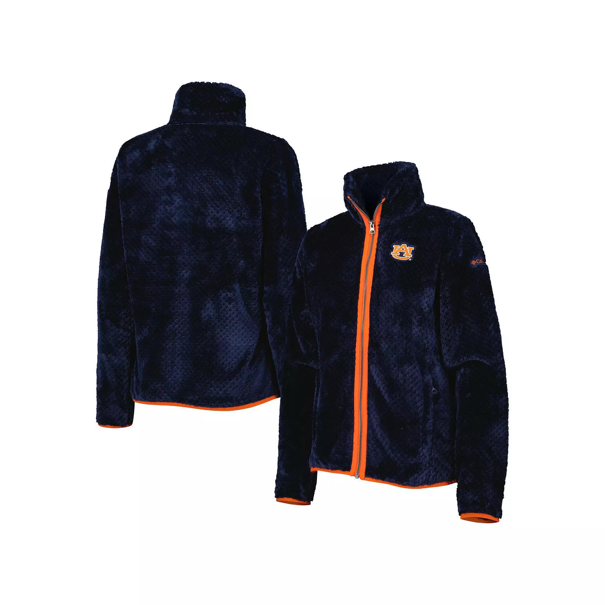Womens Columbia Auburn Tigers Fireside II Sherpa Full-Zip Jacket Blue Product Image