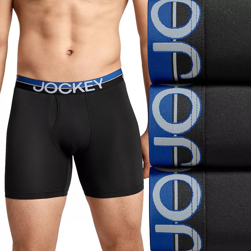 Men's Jockey® 3-Pack Infinite Cool Microfiber Stretch 6" Boxer Brief,  Product Image