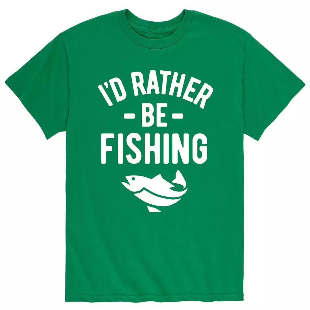 Men's I'd Rather Be Fishing Tee,  Product Image